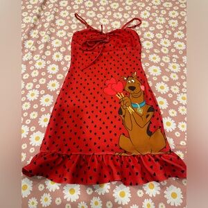 Rare dead stock SHEIN scooby valentines xs wiggle dress.
